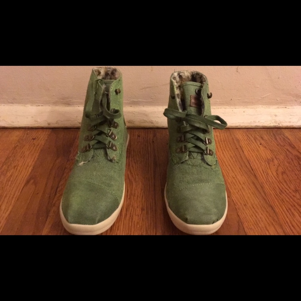Highlands Green Leopard Fleece Women's Botas
